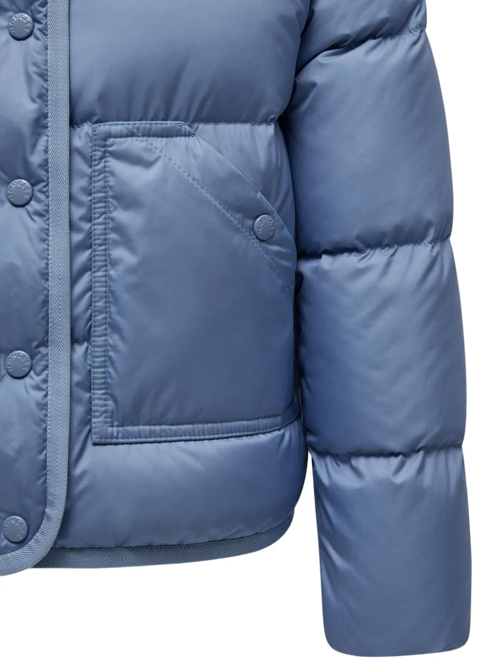 Moncler Enfant Donsjack met knopen Blauw