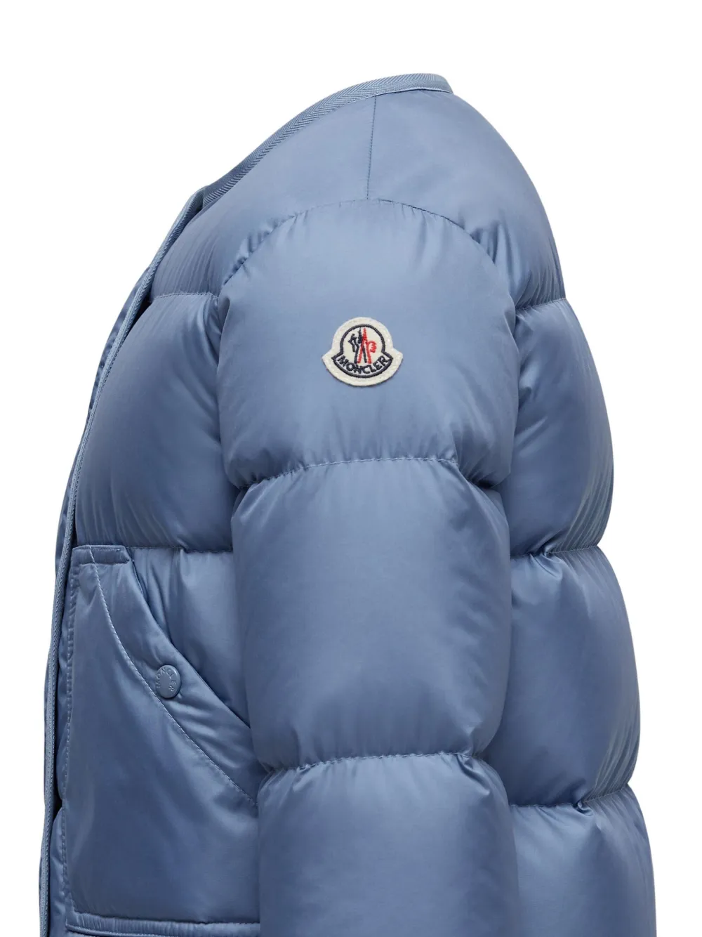 Moncler Enfant Donsjack met knopen Blauw