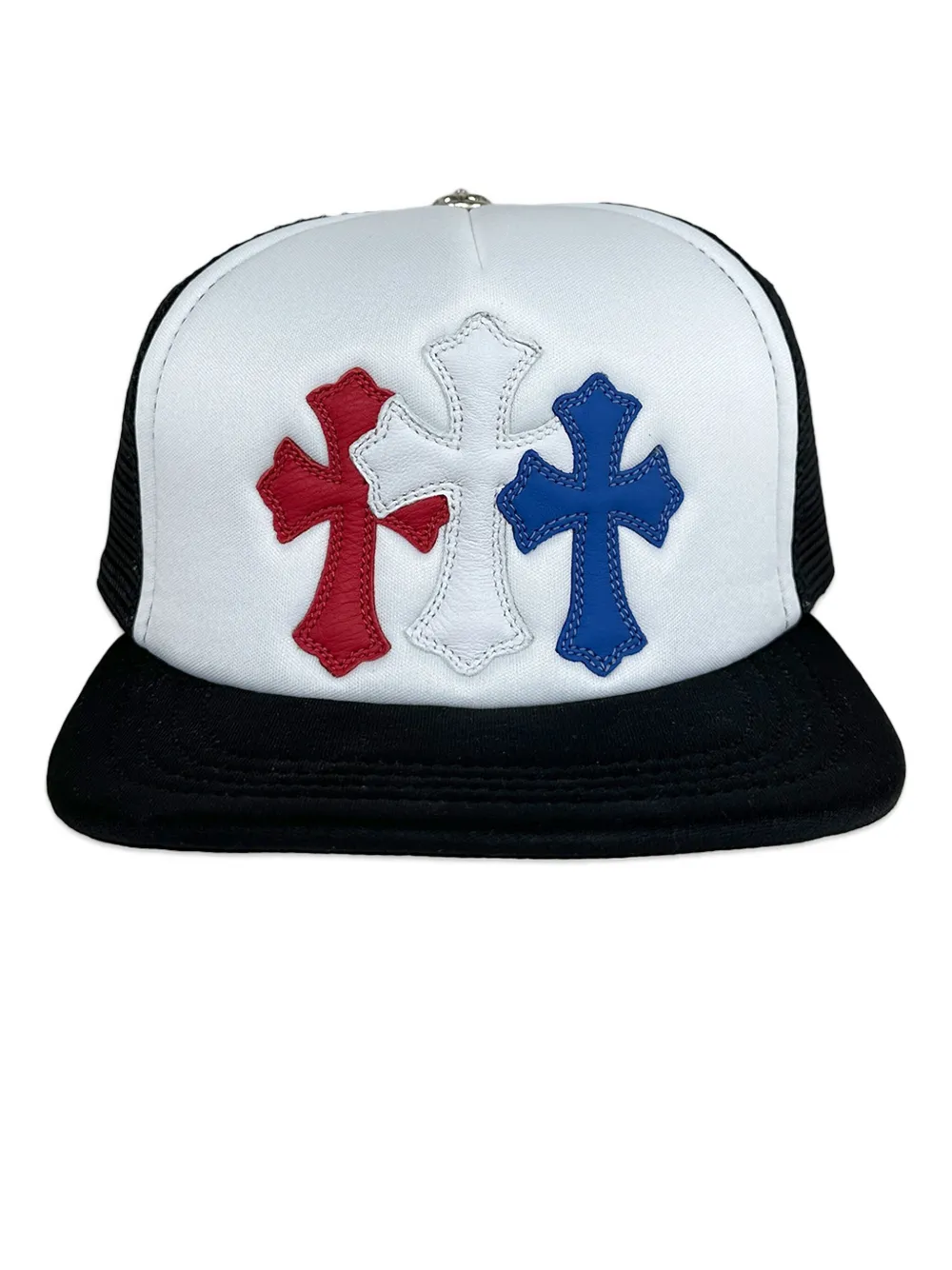 Chrome Hearts logo-detail trucker hat - Blu