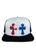 Chrome Hearts logo-detail trucker hat - Blue