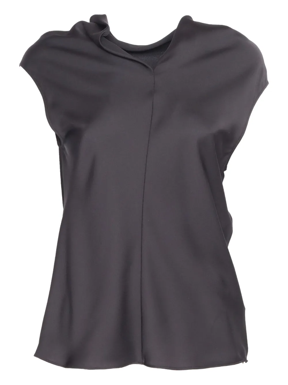 Philosophy Di Lorenzo Serafini Kids draped-neck sleeveless top | Black | Image 1