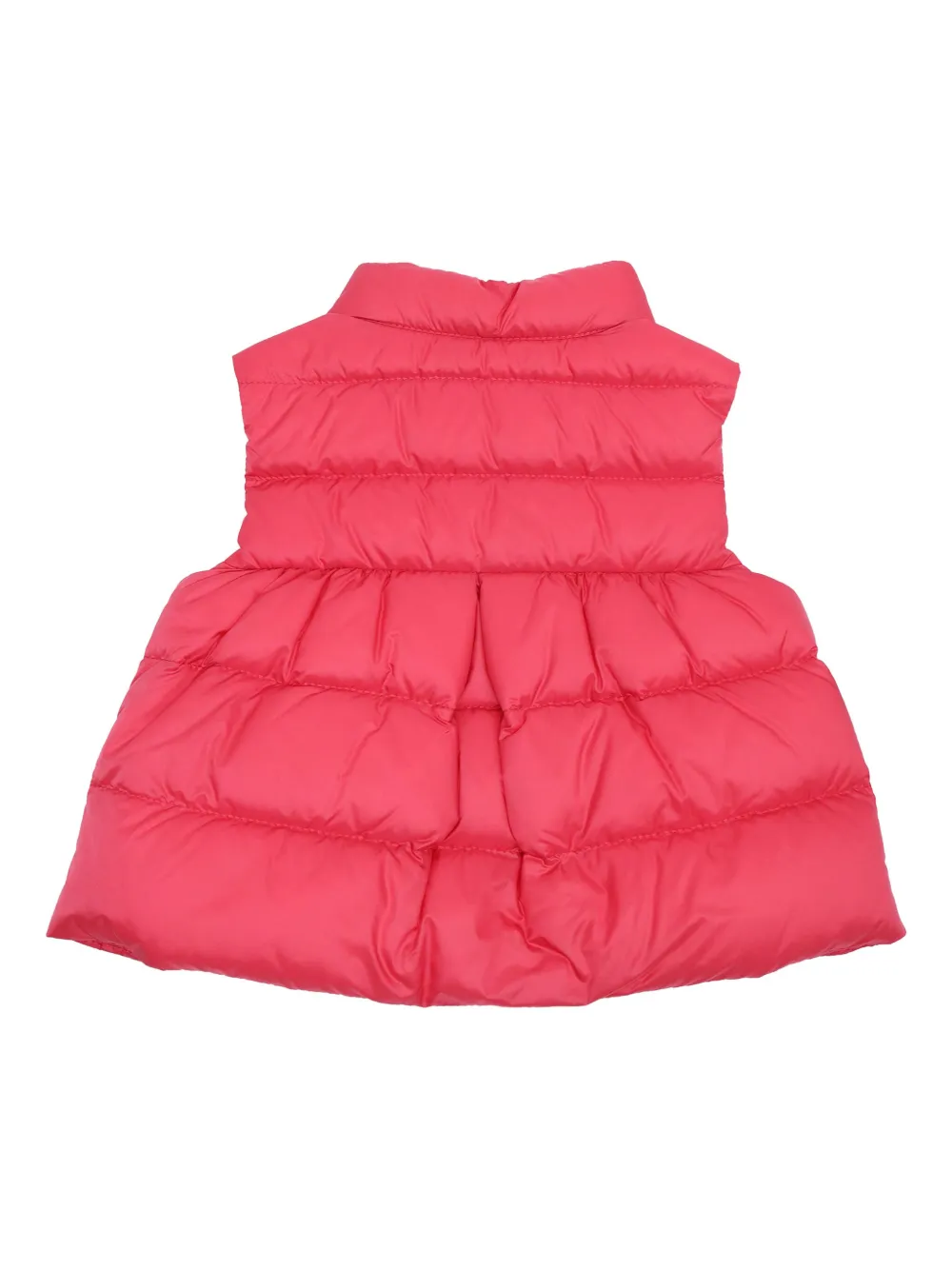 Moncler Enfant Hiva gewatteerde top met logo Roze