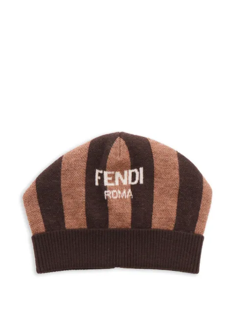 Fendi Kids gorro con motivo de rayas
