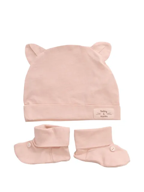 TEDDY & MINOU Set aus Hut und Babystiefeln
