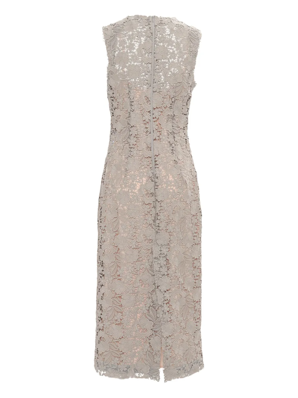 P.A.R.O.S.H. Jurk met bloemenkant - Beige