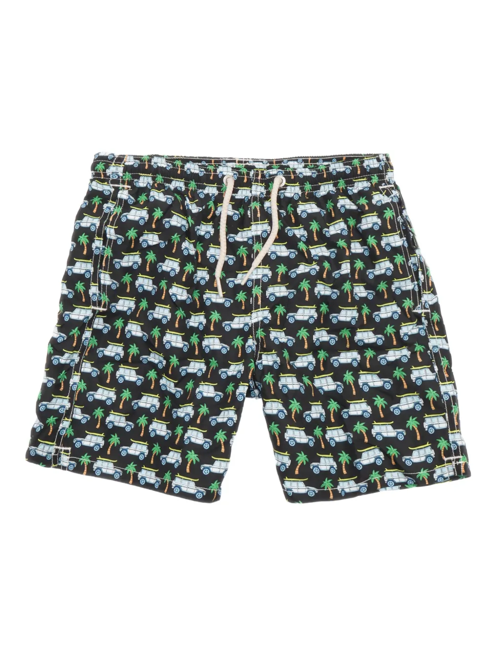MC2 Saint Barth Kids Jean graphic-print swim shorts Zwart