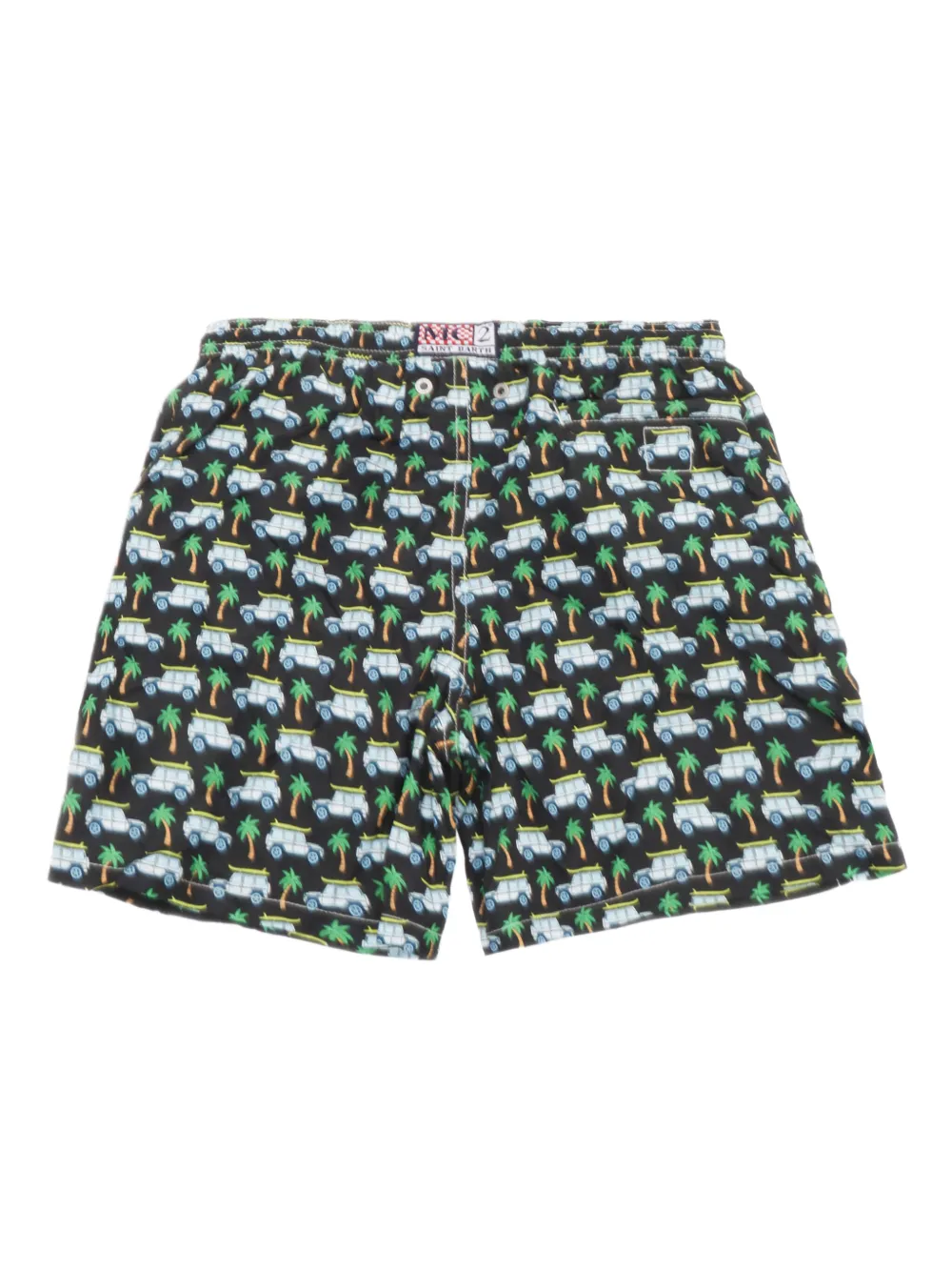 MC2 Saint Barth Kids Zwembroek met print Zwart