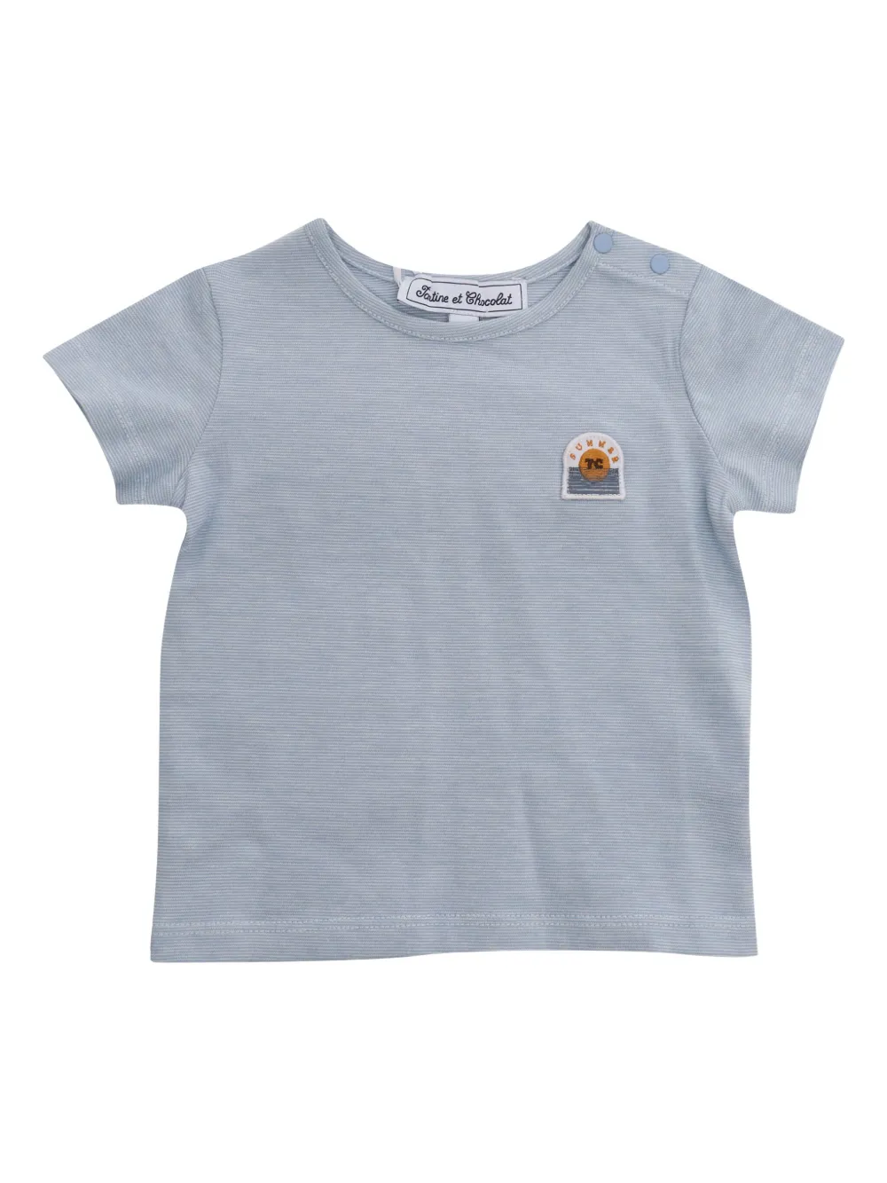 Tartine Et Chocolat Gestreept T-shirt Blauw
