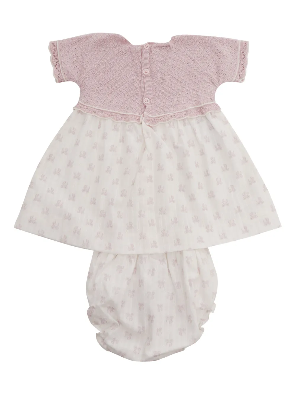 Paz Rodriguez Jurk met gebreid kant Roze