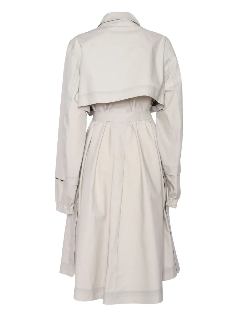 K-way Jesy Cotton-poplin Belted Trench Coat In White