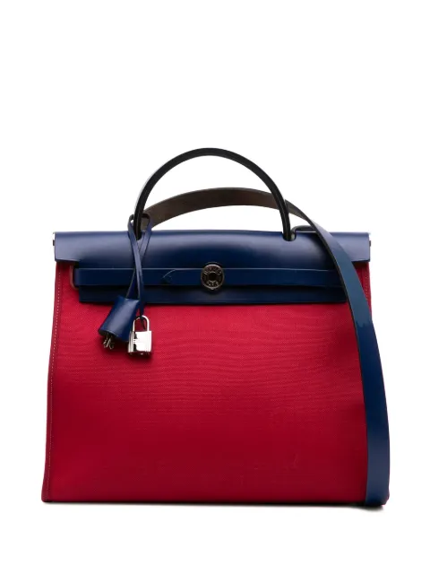 Hermès Pre-Owned 2018 Toile Herbag Zip 31 satchel