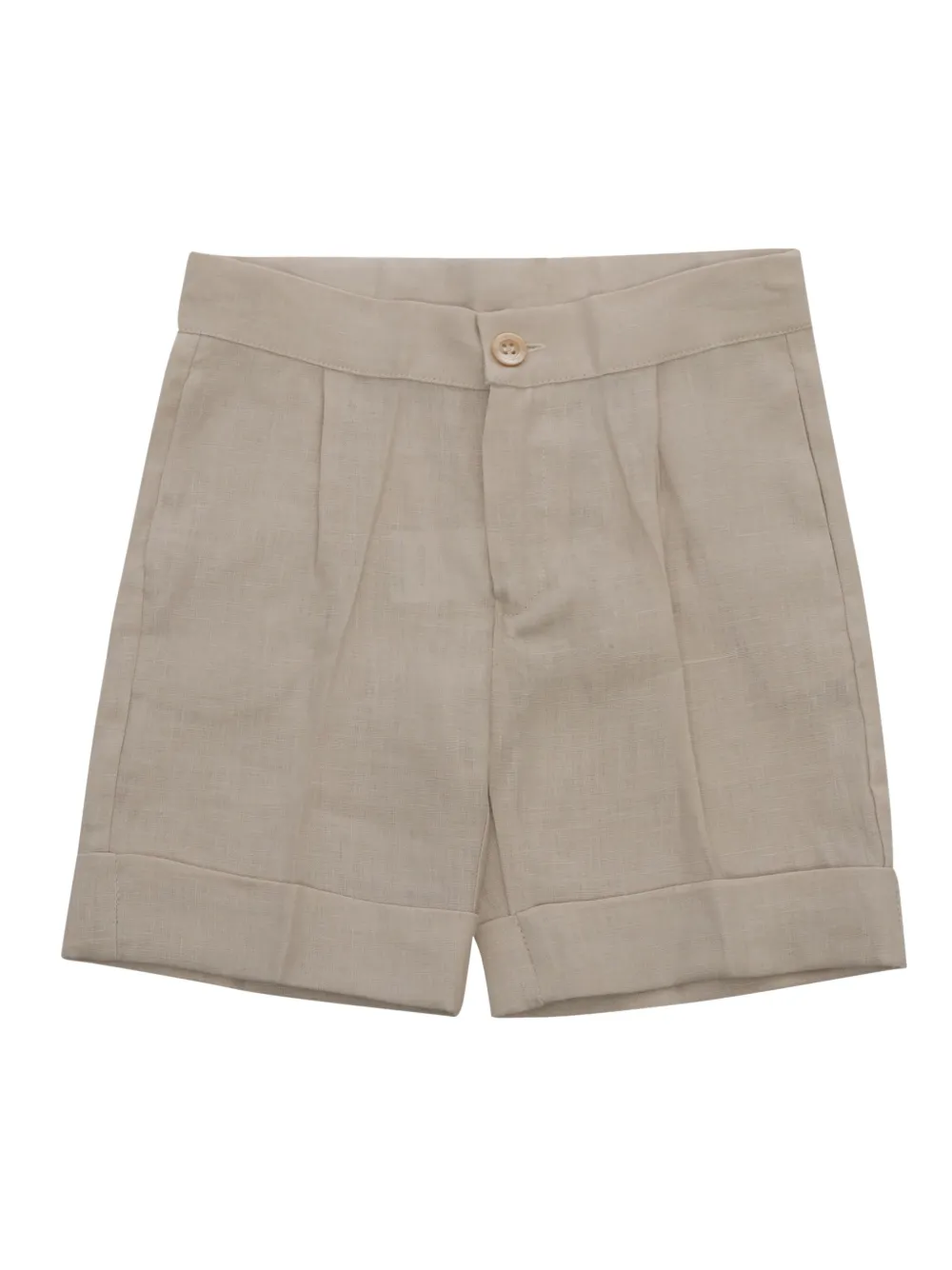 La Stupenderia pleated cuffed shorts - Neutrals