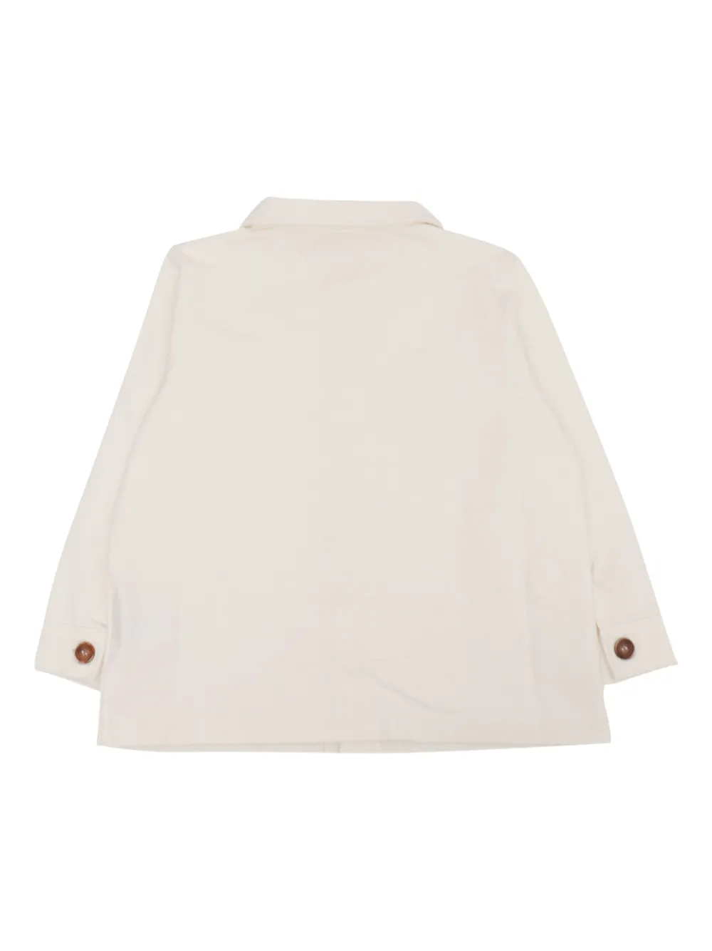 Zhoe & Tobiah Shirtjack met zak met knoopsluiting Wit