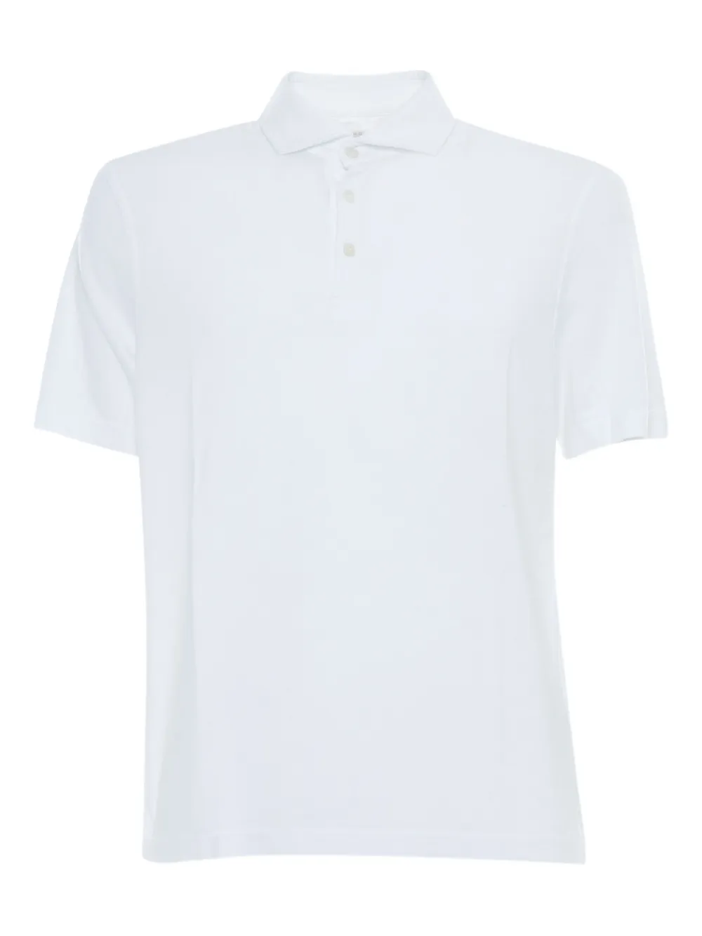 Fedeli Button-placket Polo Shirt In White