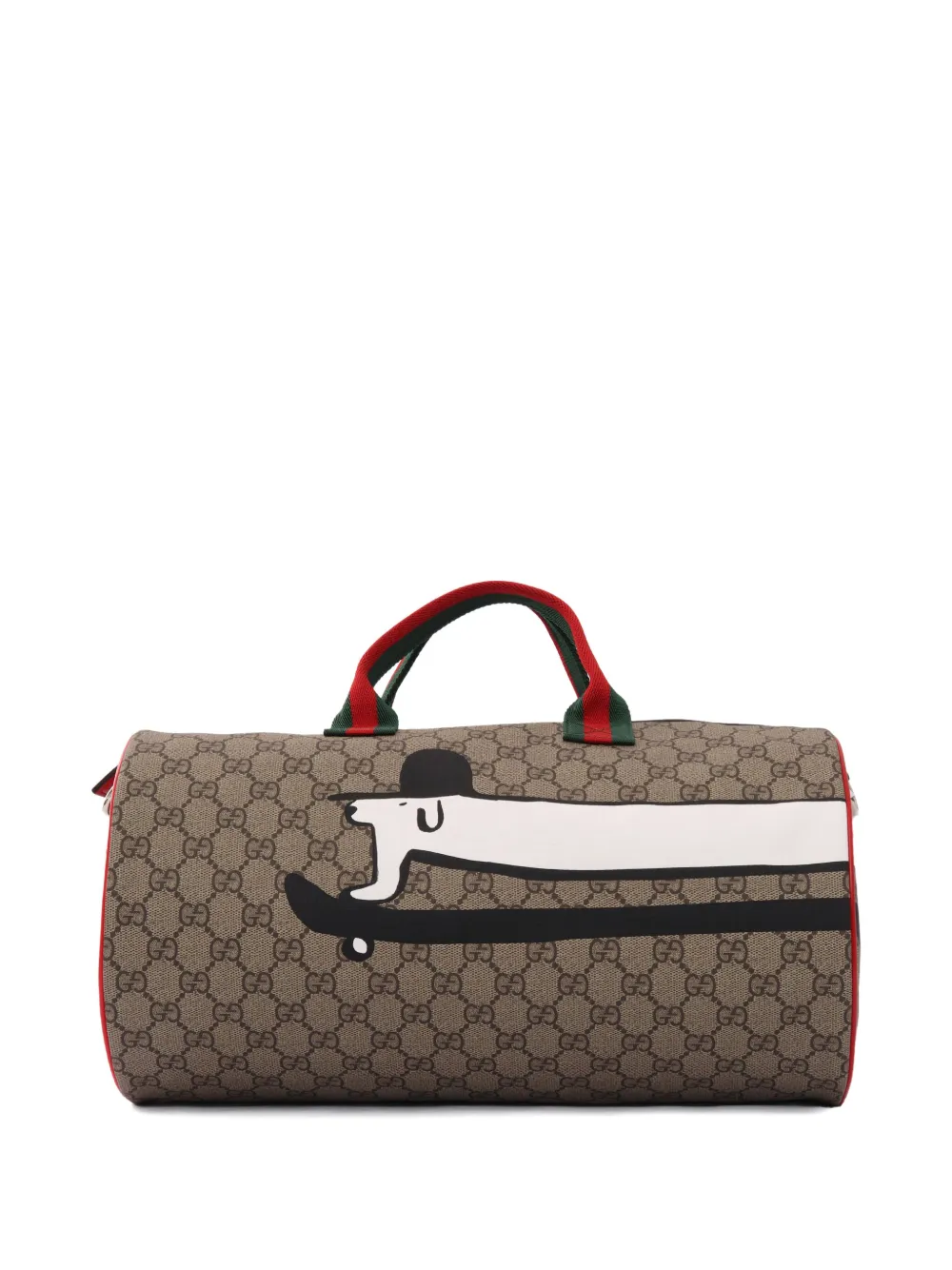 Gucci Kids dog-print GG-pattern duffel bag - Bruin