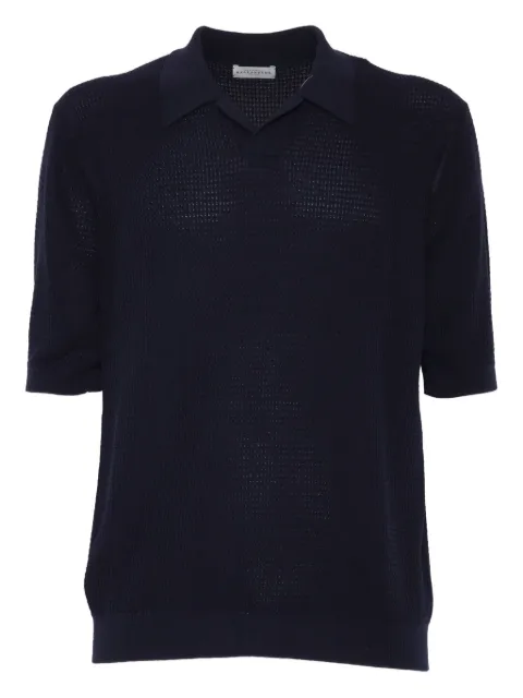 Ballantyne short-sleeve waffle-knit polo shirt