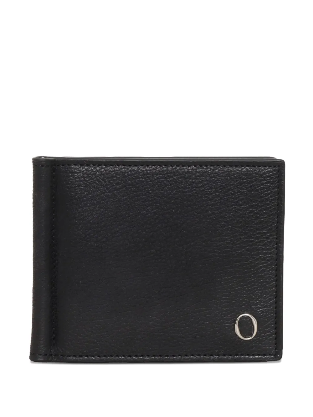 Orciani Leather Money-clip Wallet In Blue