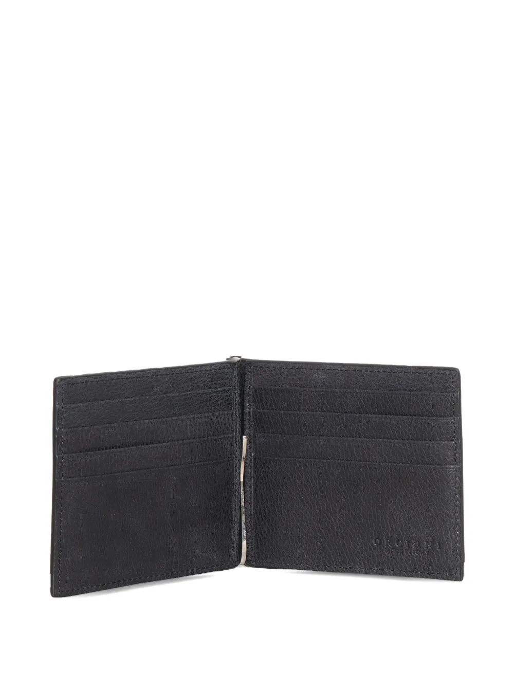 Orciani Leren portemonnee Blauw