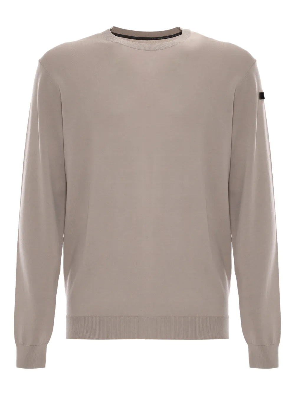 crew-neck knit sweater