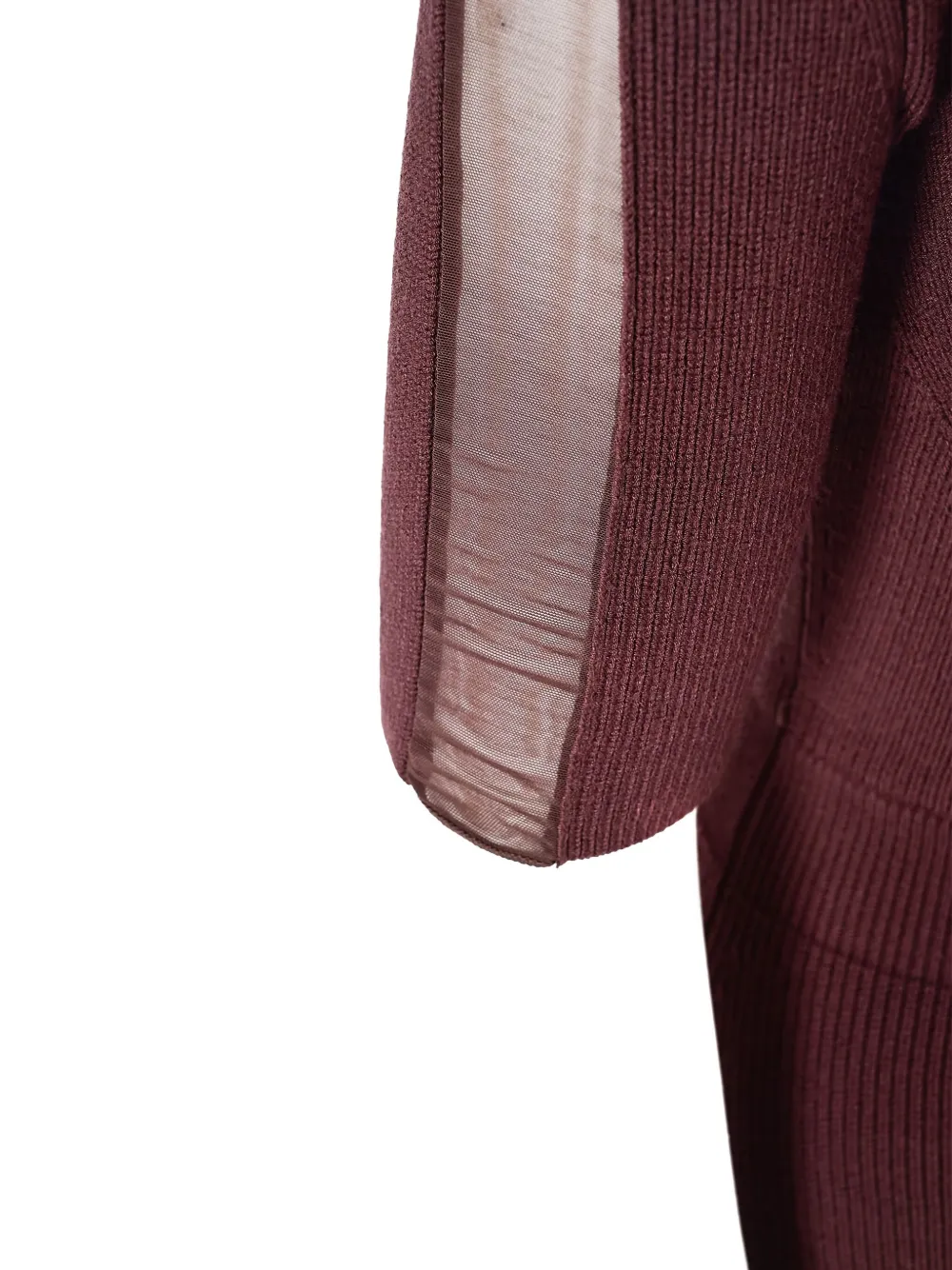 Elisabetta Franchi Geribbelde jurk met knoopsluiting Rood