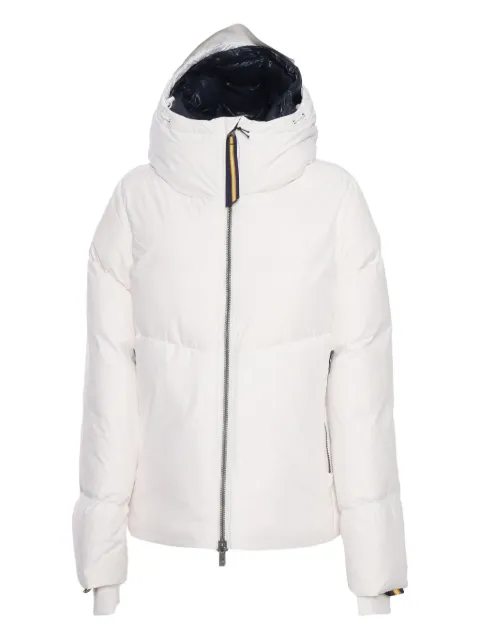 K-Way hooded quilted coat