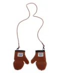 MC2 Saint Barth Kids sherpa-fleece mittens - Orange