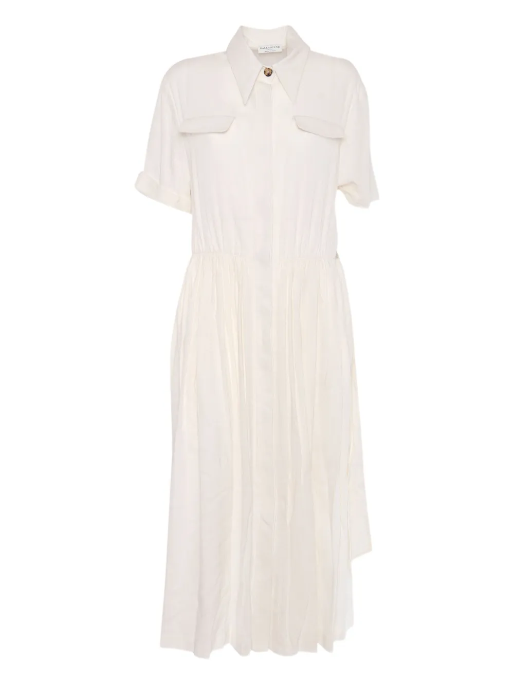 pocket-detail gathered dress