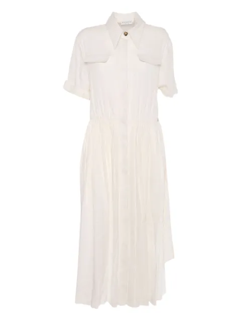 Ballantyne pocket-detail gathered dress