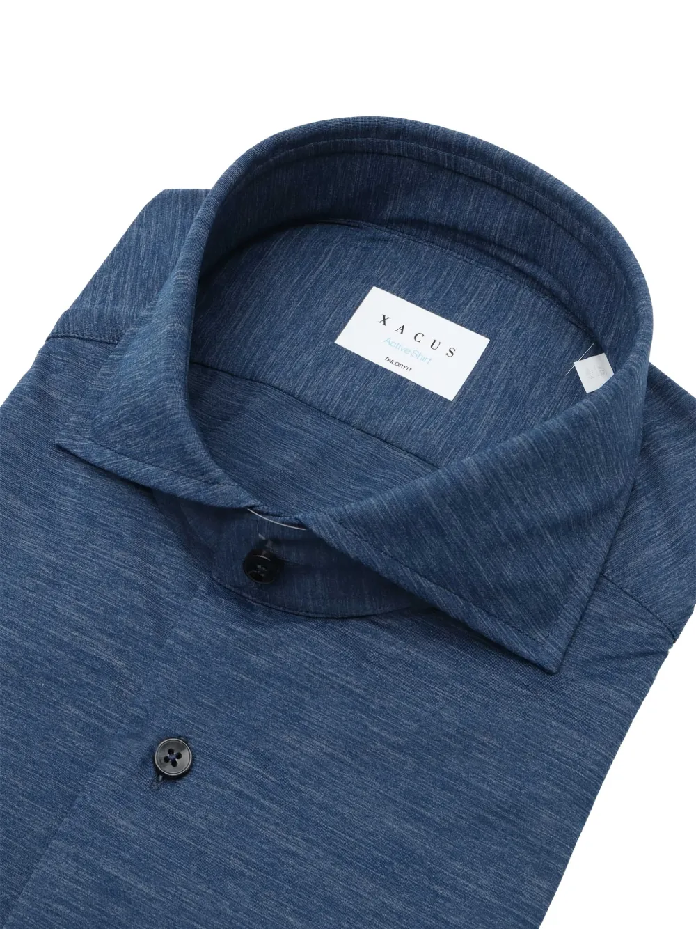 Xacus Overhemd met gespreide kraag - Blauw