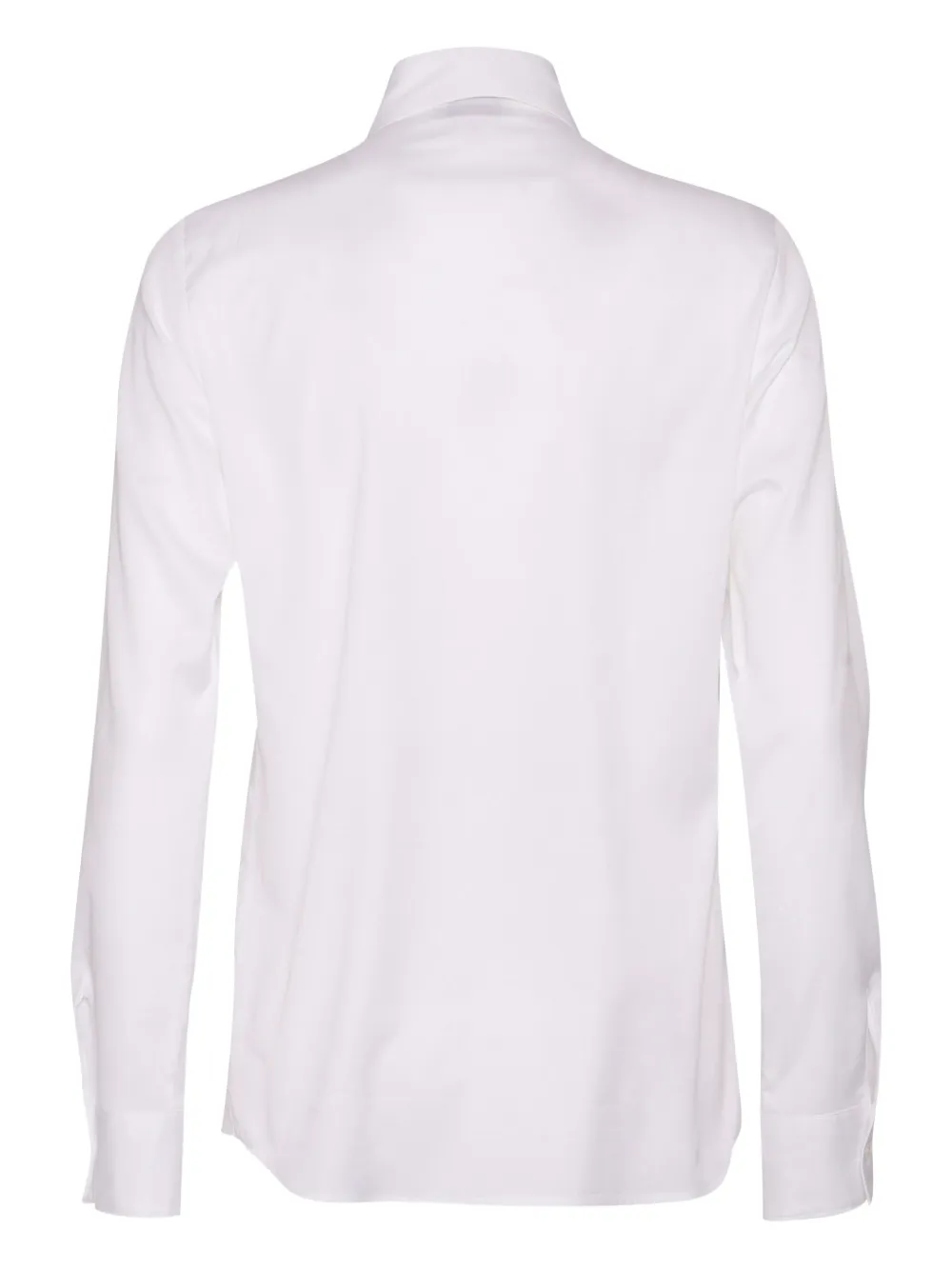 Mazzarelli Blouse van katoen-zijdemix - Wit