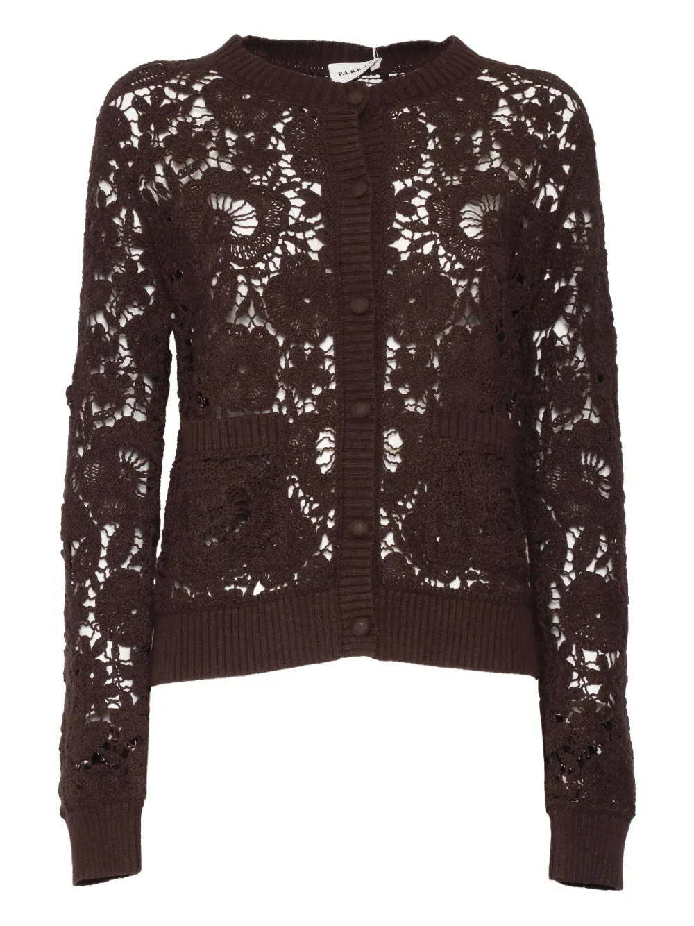 floral-lace cardigan