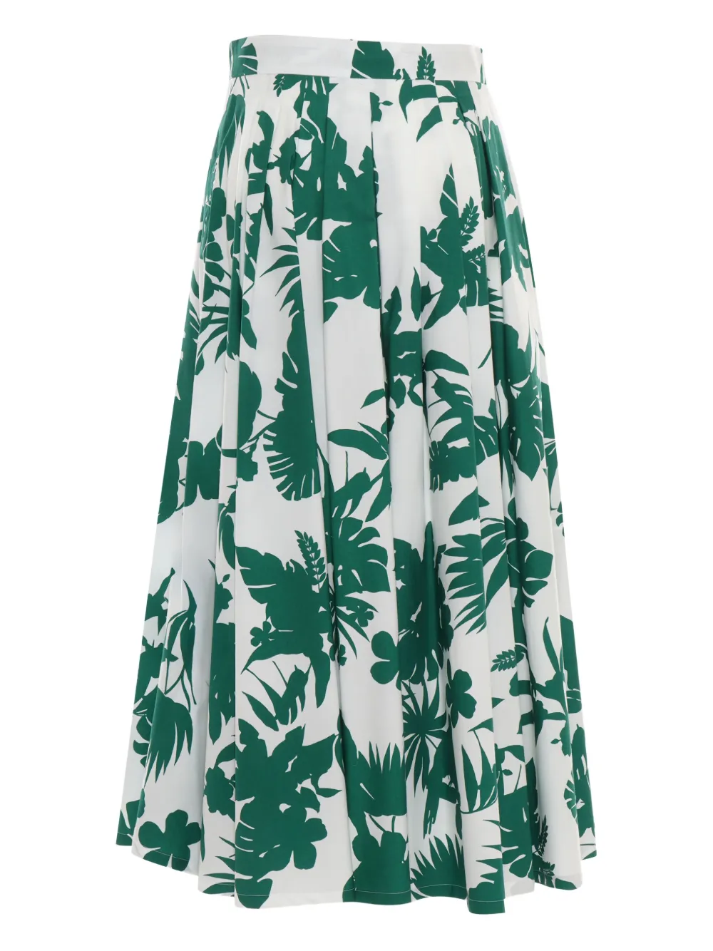 Max Mara Midi-jurk met bloemenprint - Groen