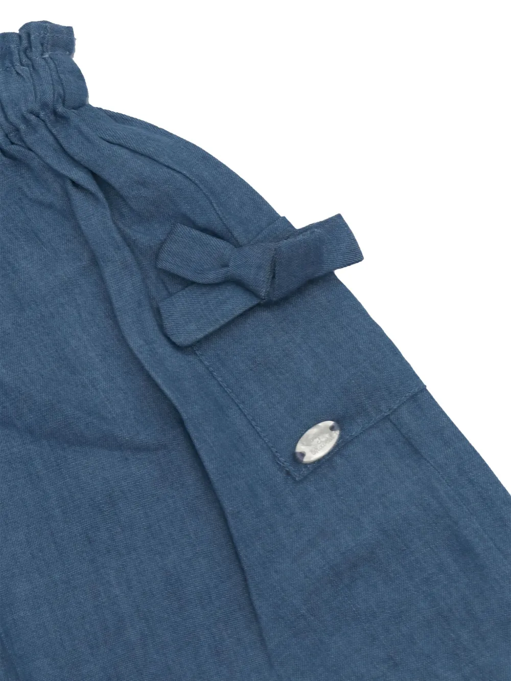 Tartine Et Chocolat Broek met elastische taille verfraaid met strik Blauw