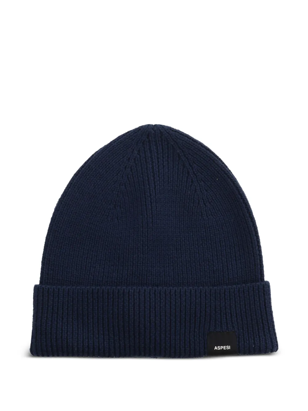 Aspesi Kids Berretto a coste in lana - Blu
