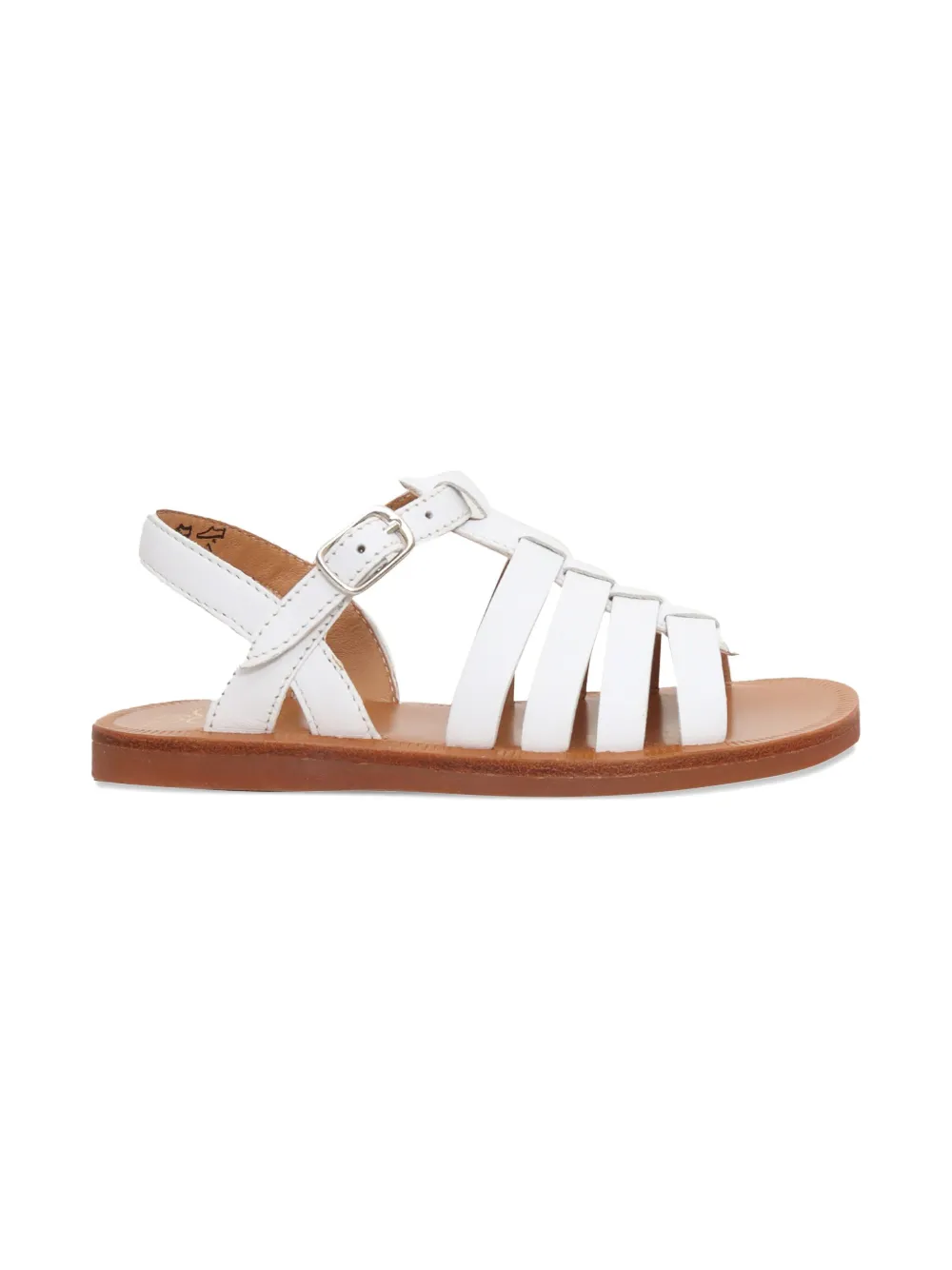 Pom D'api Sandalen met gespsluiting Wit