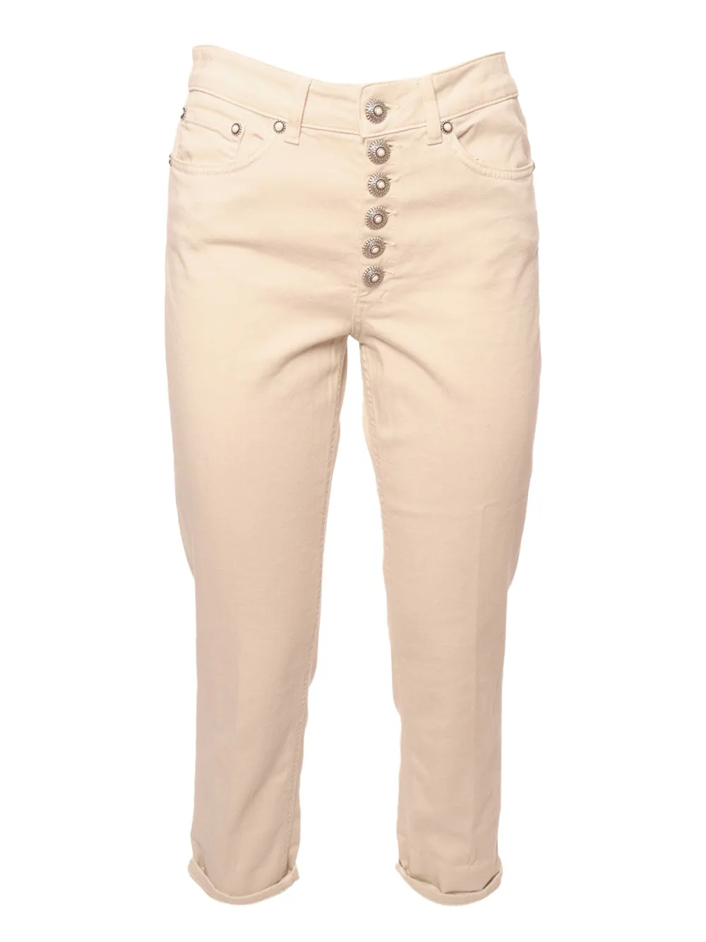 DONDUP Koons embellished-buttons jeans Beige