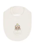 Aigner Kids teddy-bear logo bib - White