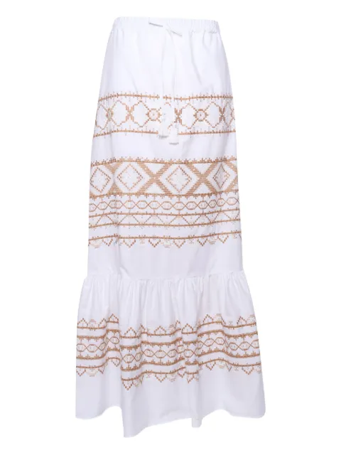 Ermanno Scervino embroidered ruffled skirt