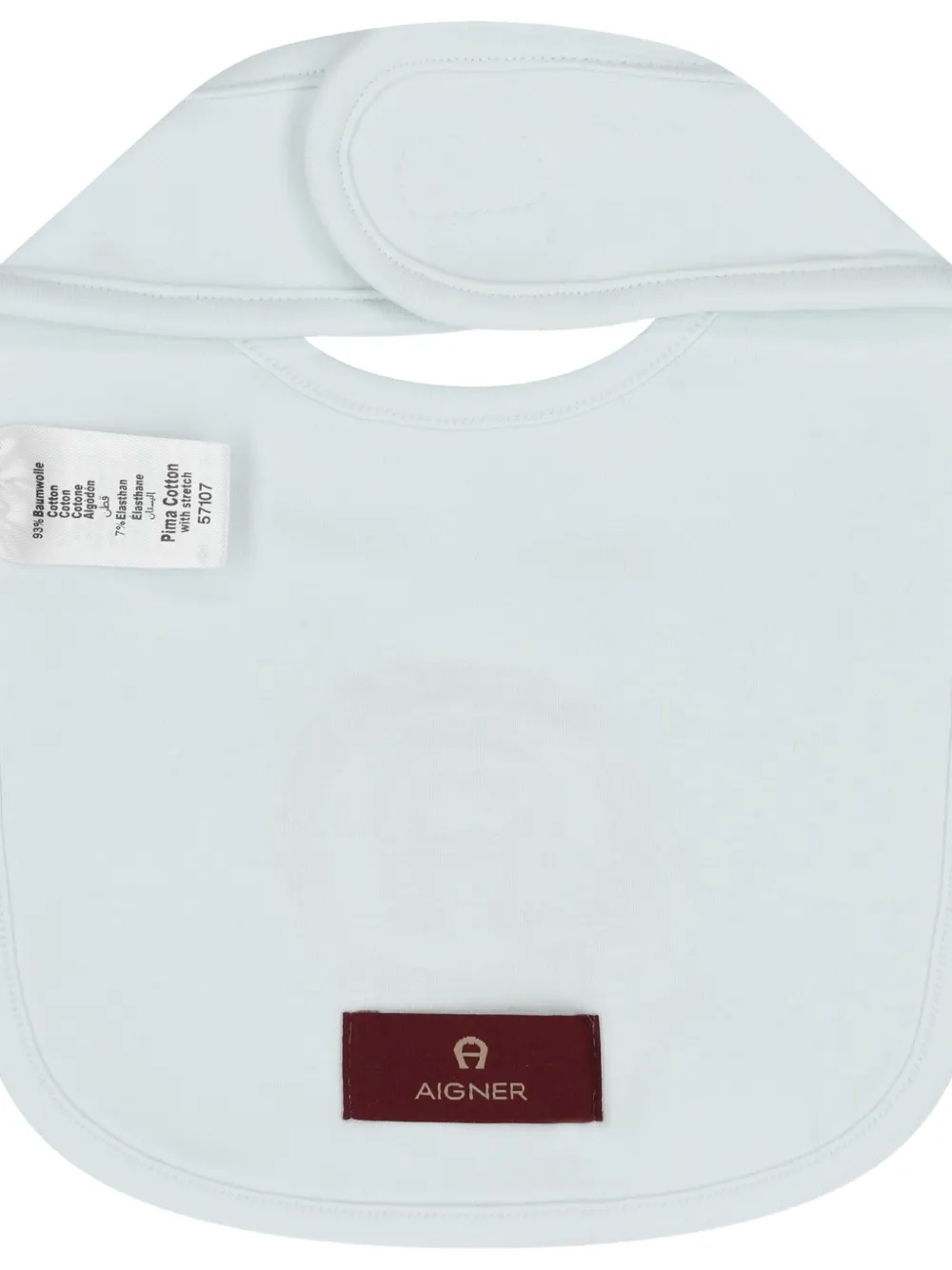 Aigner Kids logo-embroidered bib - Blauw