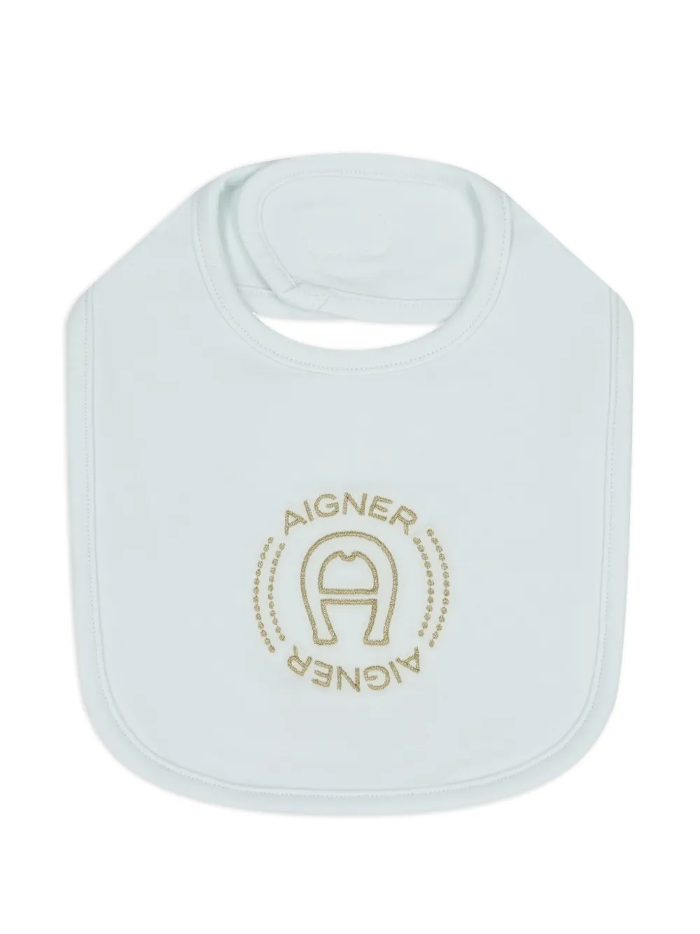 Aigner Kids logo-embroidered bib Blauw