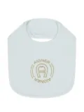 Aigner Kids logo-embroidered bib - Blue