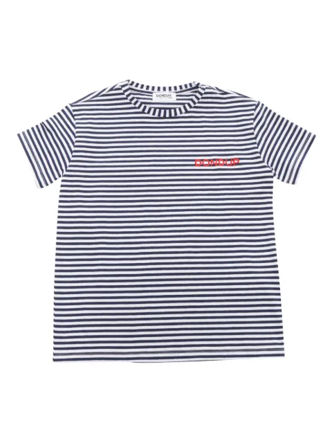 DONDUP KIDS striped logo T-shirt