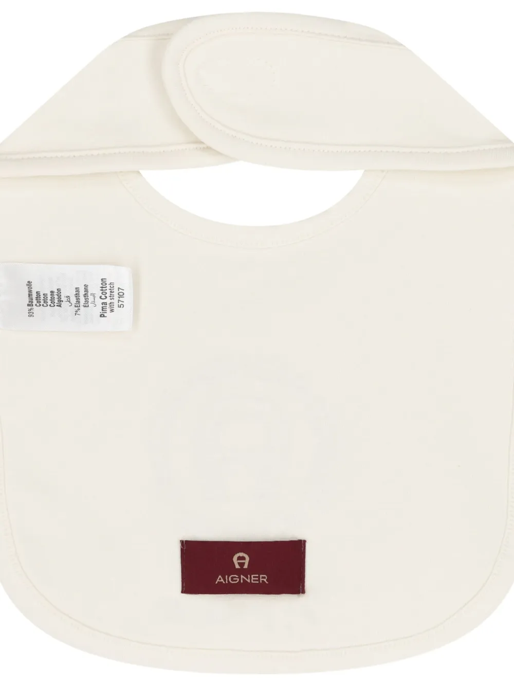 Aigner Kids logo-embroidered baby bib - Wit
