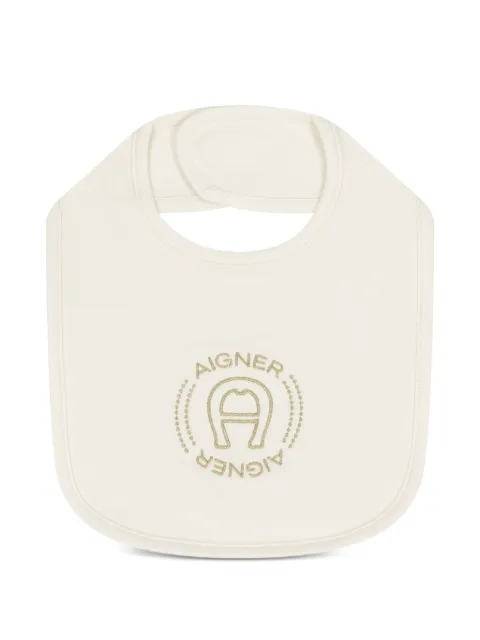 Aigner Kids bavoir à logo brodé