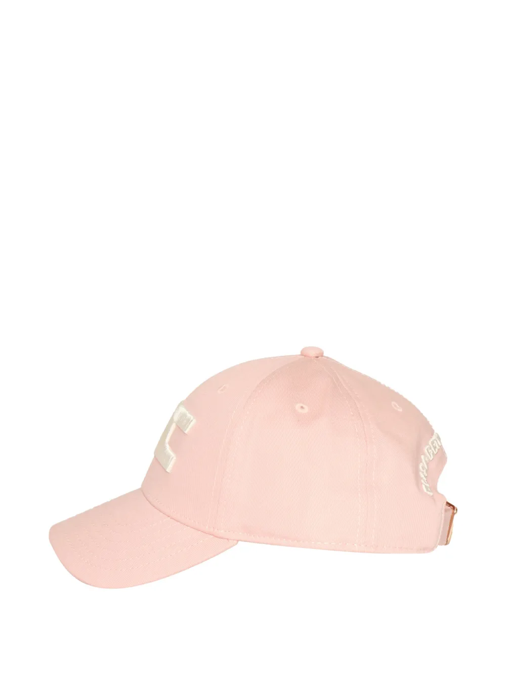 Elisabetta Franchi Logo-embroidered Cotton Cap In Pink