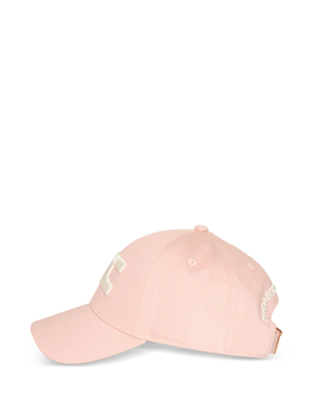 Elisabetta Franchi Katoenen pet met geborduurd logo - Roze
