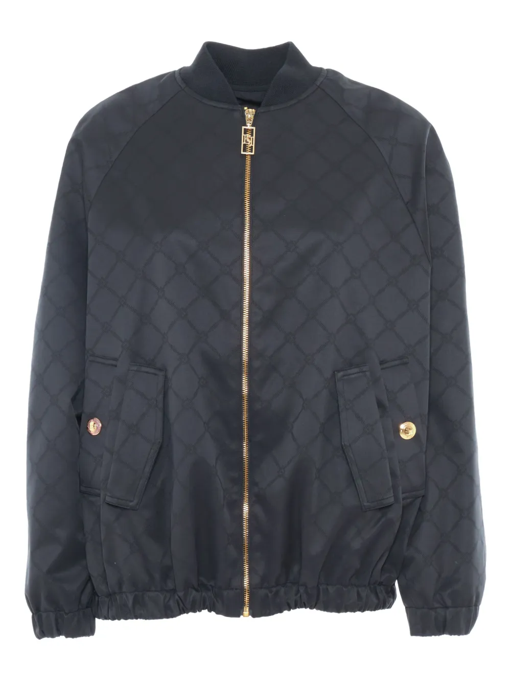 Elisabetta Franchi Bomberjack met monogram-print Zwart