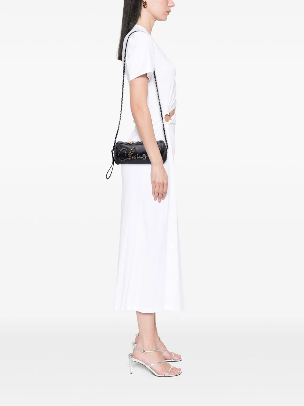 CHANEL Pre-Owned 2019 Calfskin Signature Chain 20s Bowling Bag crossbody bag | Pre-Owned | Image 2