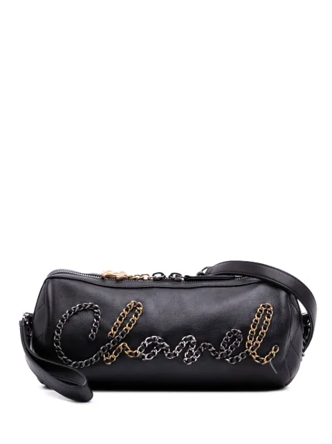 CHANEL Pre-Owned 2019 Calfskin Signature Chain 20s Bowling Bag crossbody bag
