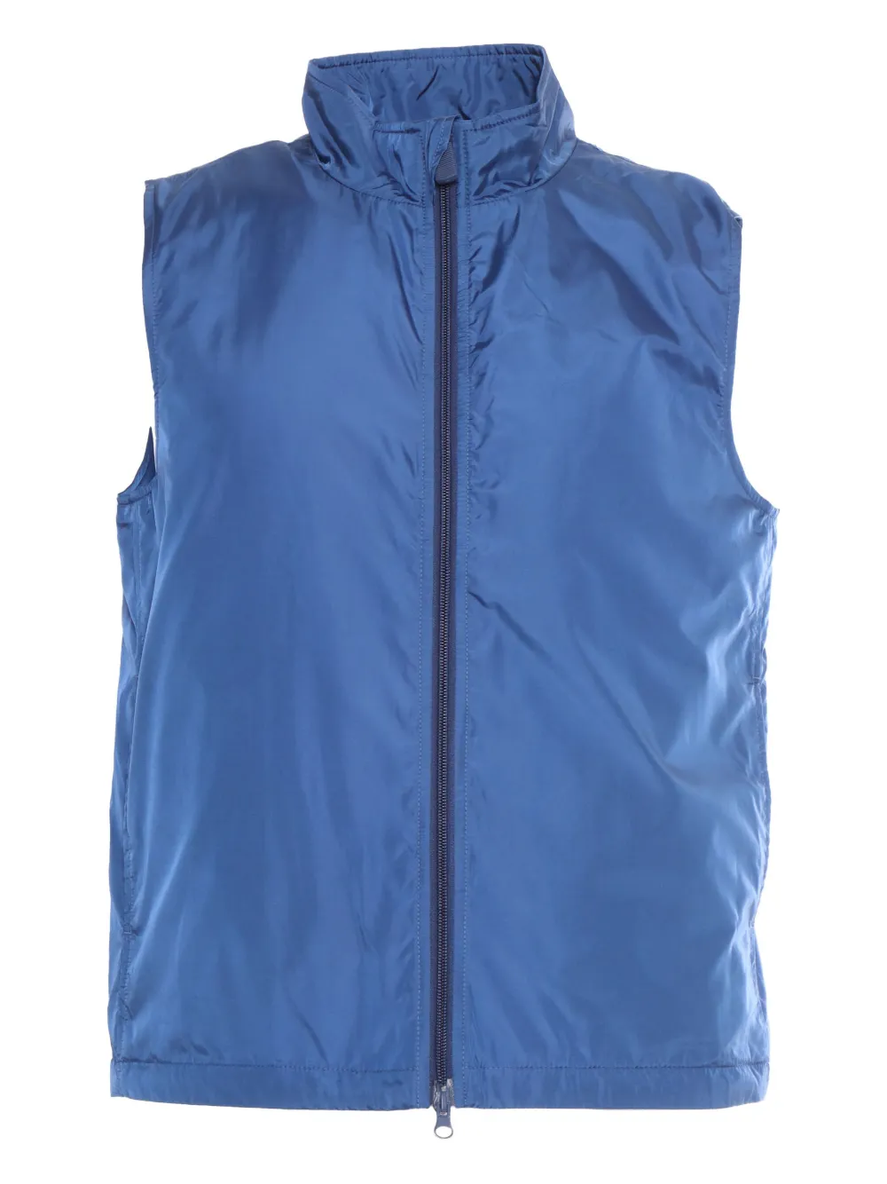 zip-front sleeveless gilet